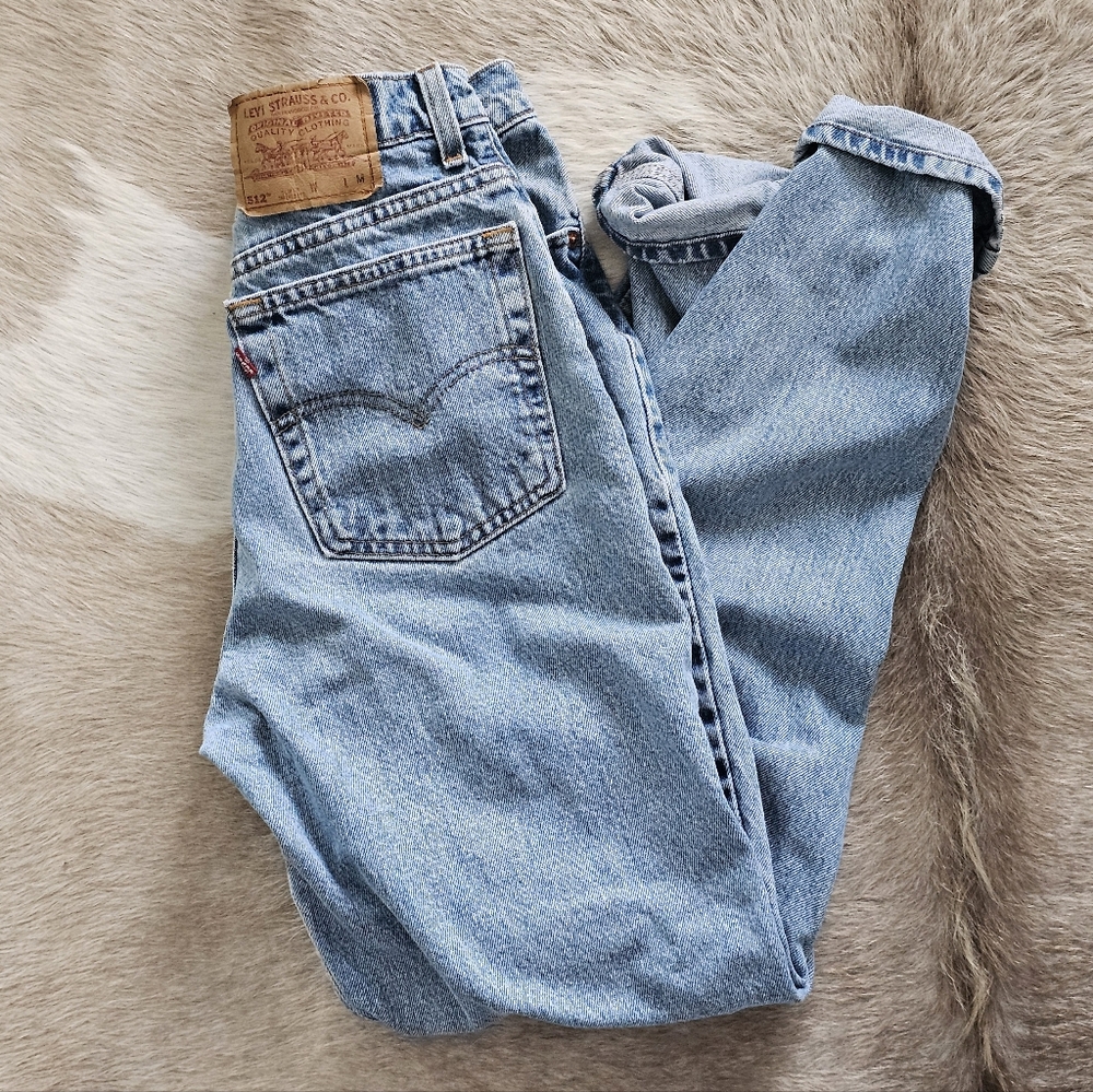 SOLD Vintage Levi's 512 Slim Fit Tapered Leg Jeans 11 Med 100% Cotton